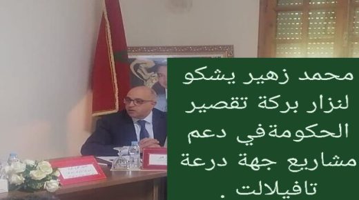  وشهد شاهد من أهلها (محمد زهير)، مدير الوكالة الجهوية لتنفيذ المشاريع بجهة درعة تافيلالت يتهم بشكل مباشر الدولة بـ”التقصير” في دعم مشاريع التنمية بالجهة.