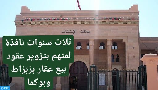 ميدلت – غرفة الجنايات الابتدائية بمحكمة الاستئناف بالراشيدية تصفع بائع اراضي ب(زبزاط وبوكما) بجماعة أمرصيد.