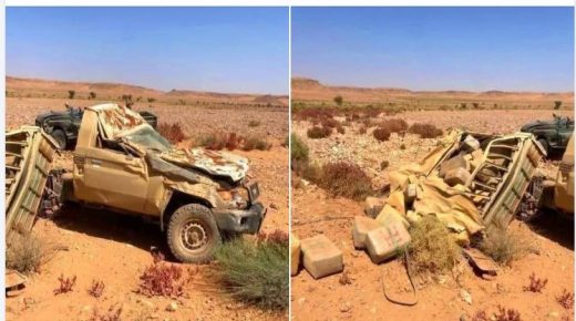 مصرع جنديين في حادث اعتراض عربة محملة بالمخدرات بتاكونيت زاكورة.