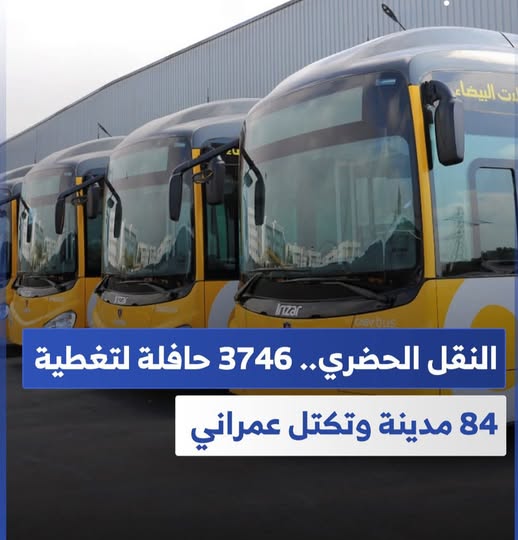 النقل الحضري.. 3746 حافلة لتغطية 84 مدينة وتكتل عمراني…شوف على الله تبان ليك شي مدينة في إقليم ميدلت